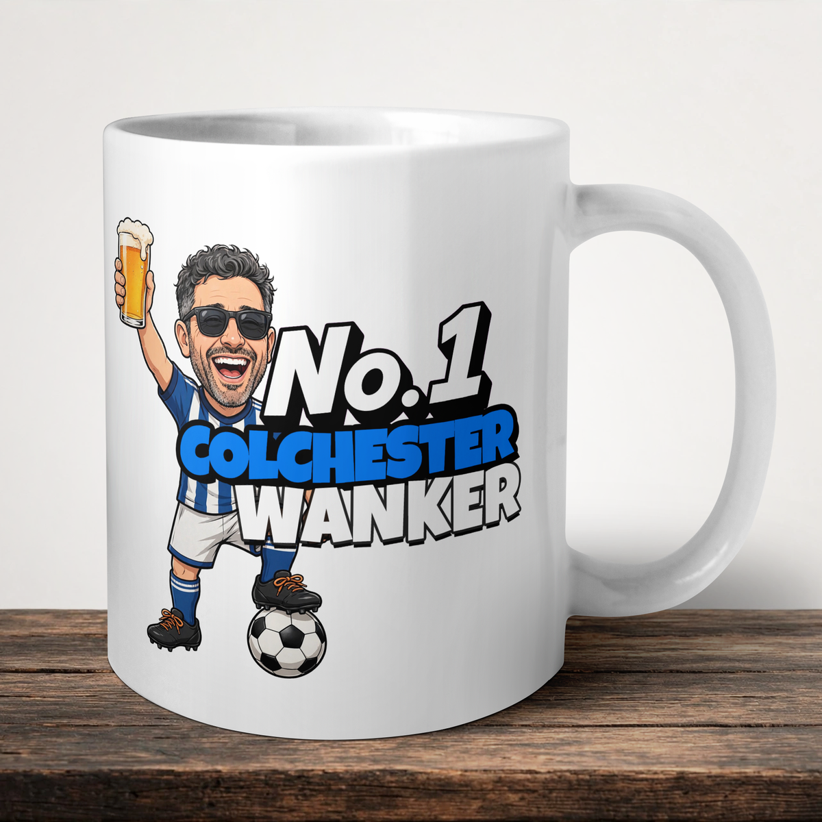 Colchester United No.1 Wanker Football Mug