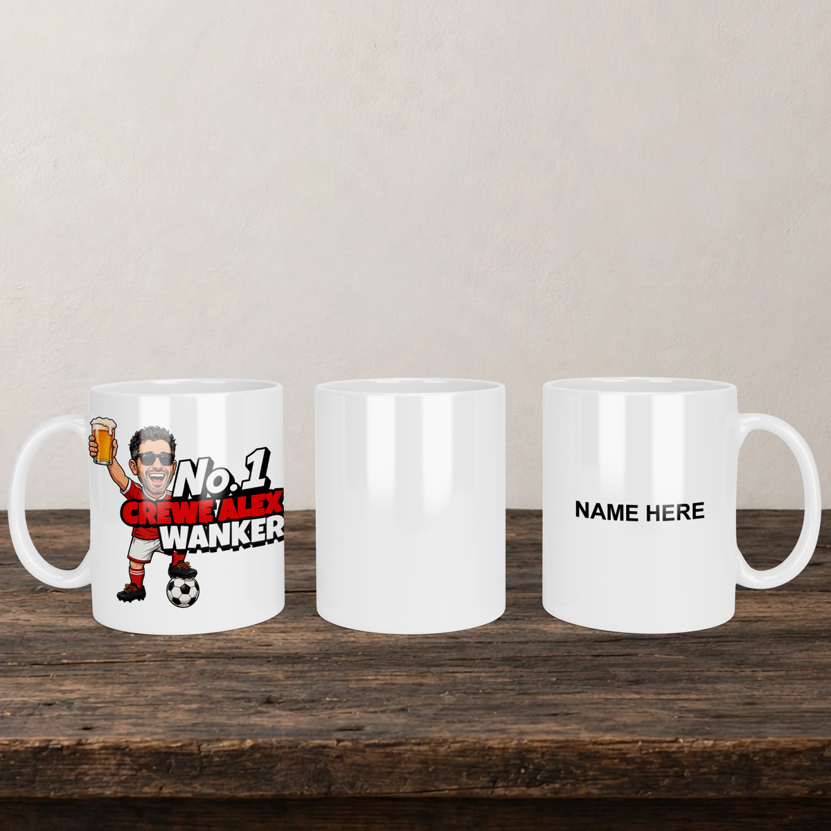 Crew Alexandra No.1 Wanker Football Mug