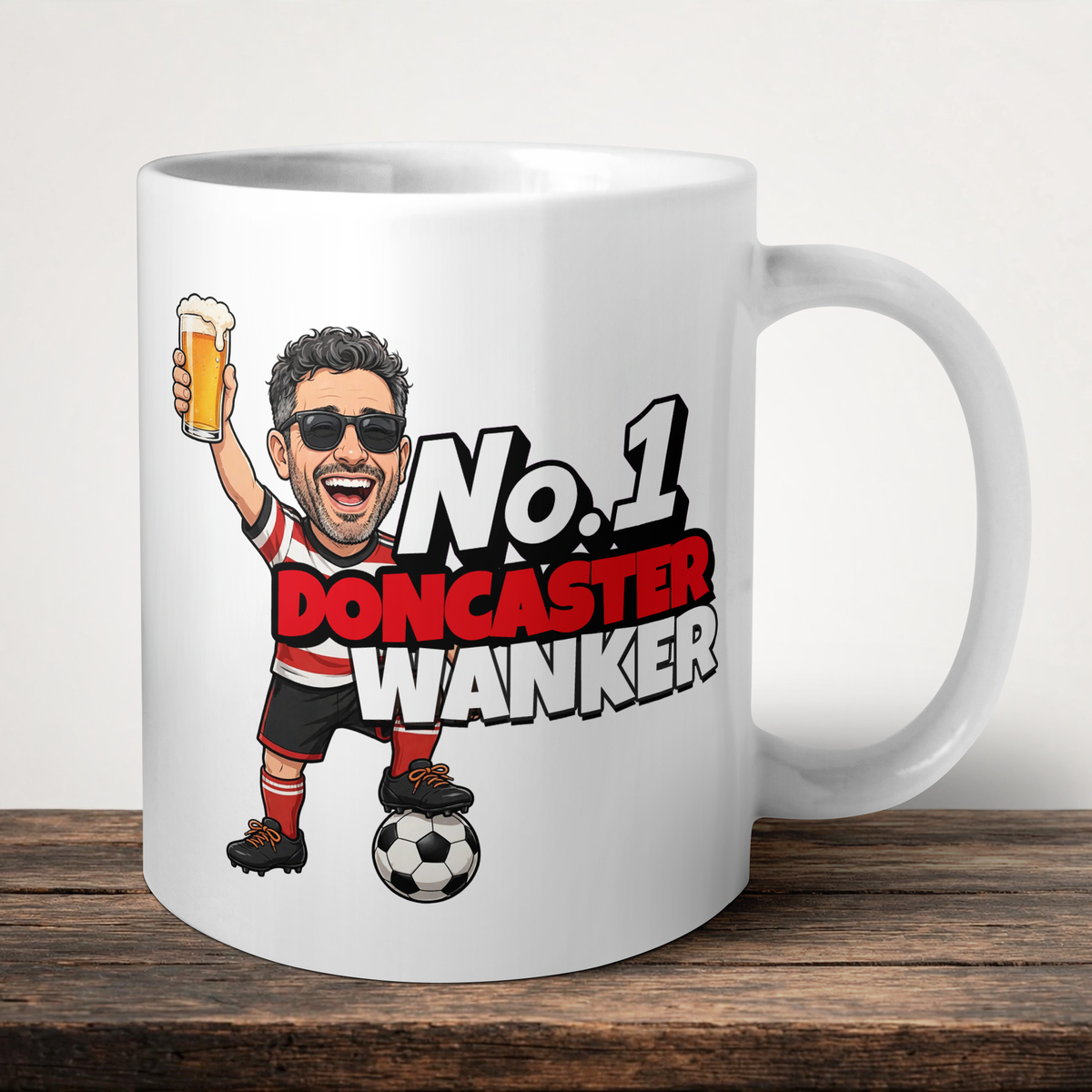 Doncaster Rovers No.1 Wanker Football Mug