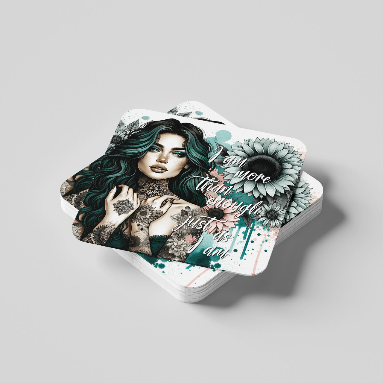 I Am More Than Enough Just As I Am Coaster