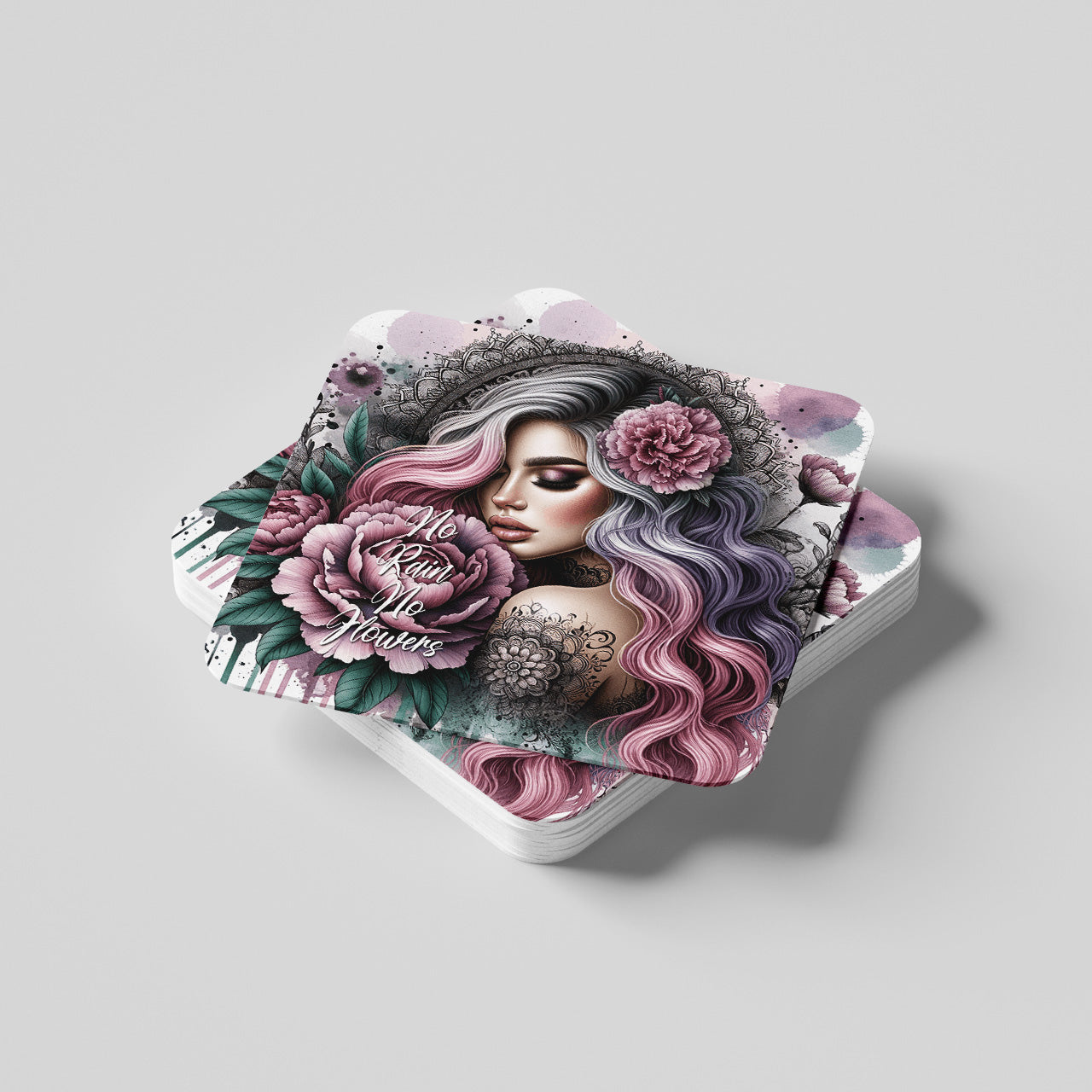 No Rain No Flowers Coaster