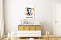 Baby Elephant Personalised Wall Art Print