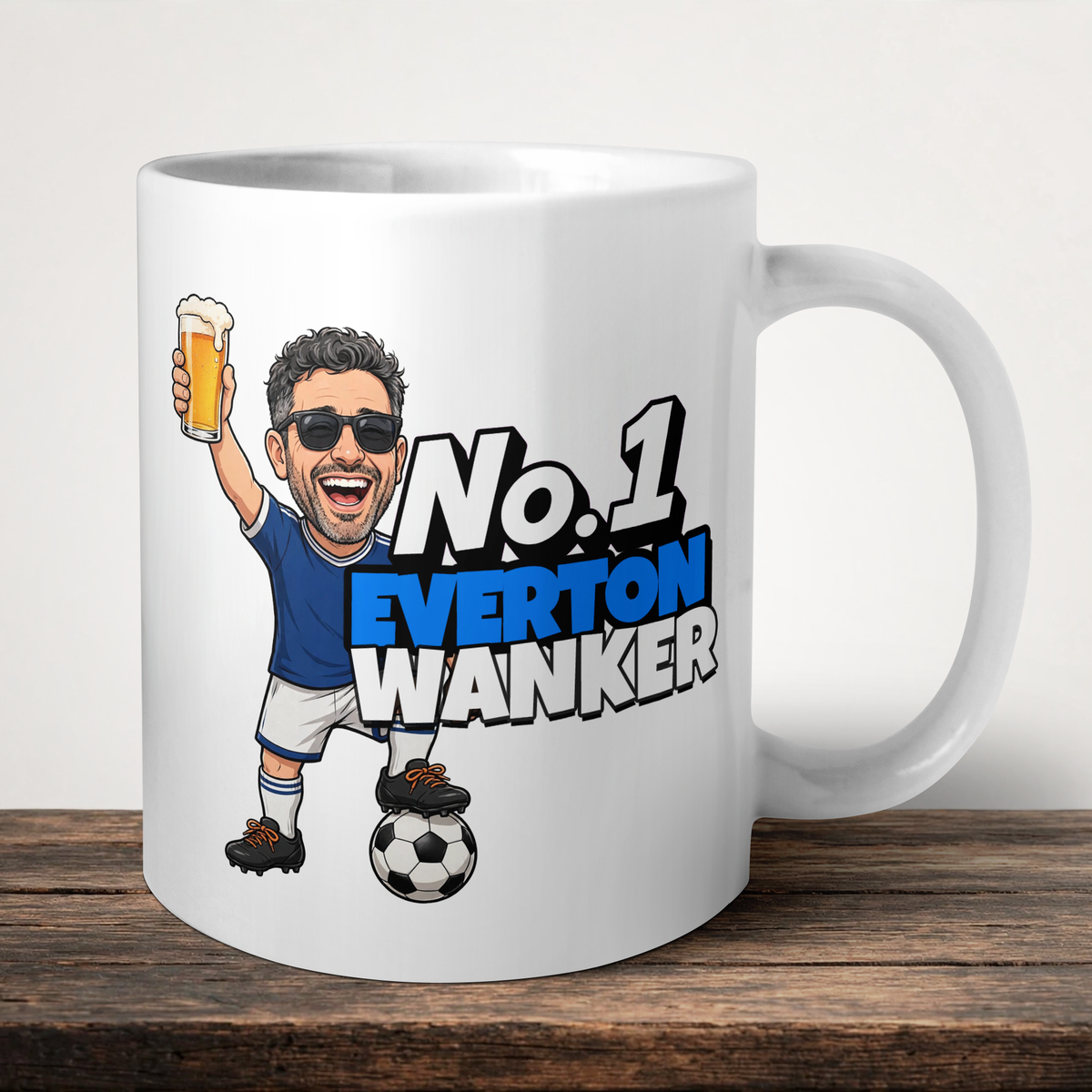 Everton No.1 Wanker Football Mug