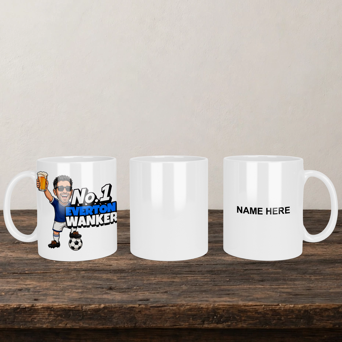 Everton No.1 Wanker Football Mug