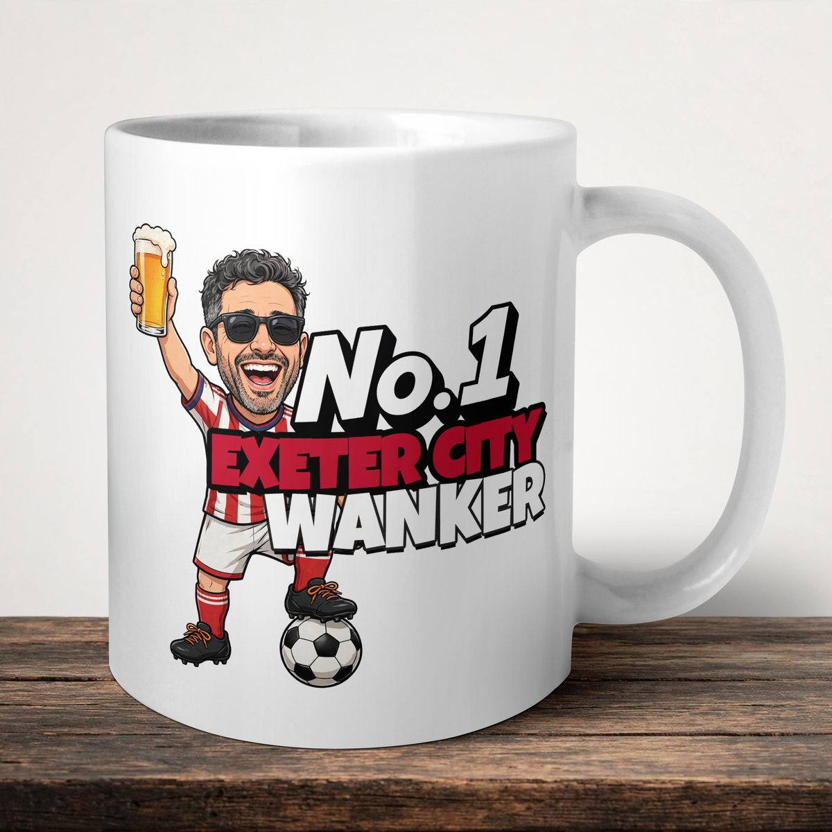 Exeter City No.1 Wanker Football Mug