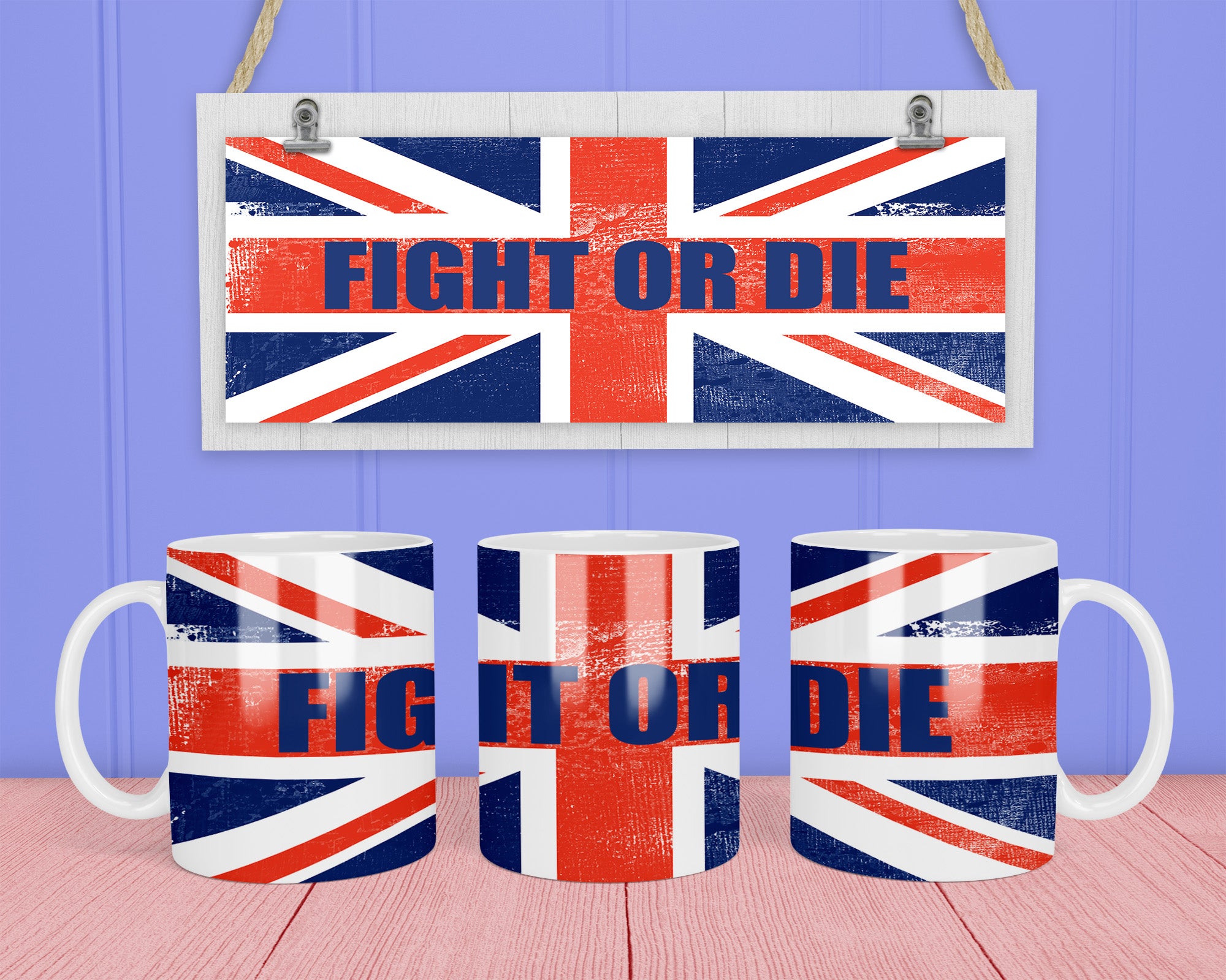 Fight Or Die United Kingdom Mug