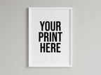 Personalised Print Unframed Wall Art Print front view - printed product by Perrys Prints