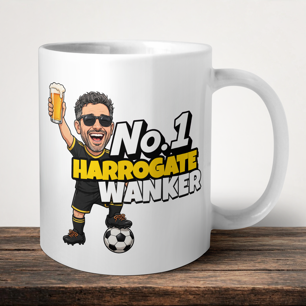Harrogate Town No.1 Wanker Football Mug