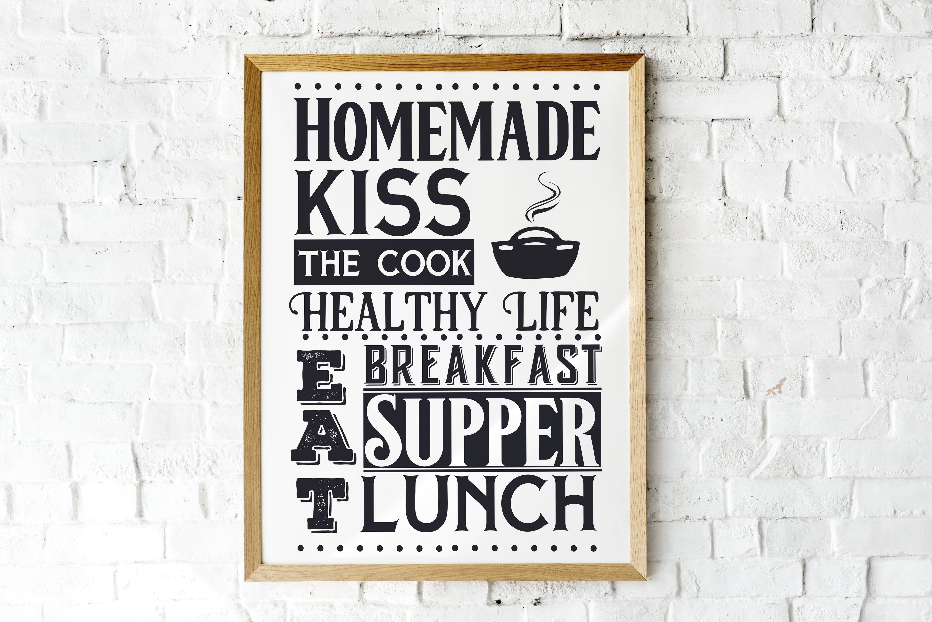 Homemade Kiss The Cook Print