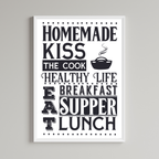 Homemade Kiss The Cook Print