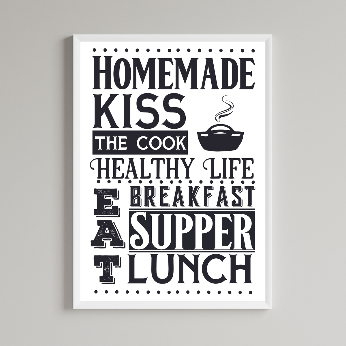 Homemade Kiss The Cook Print