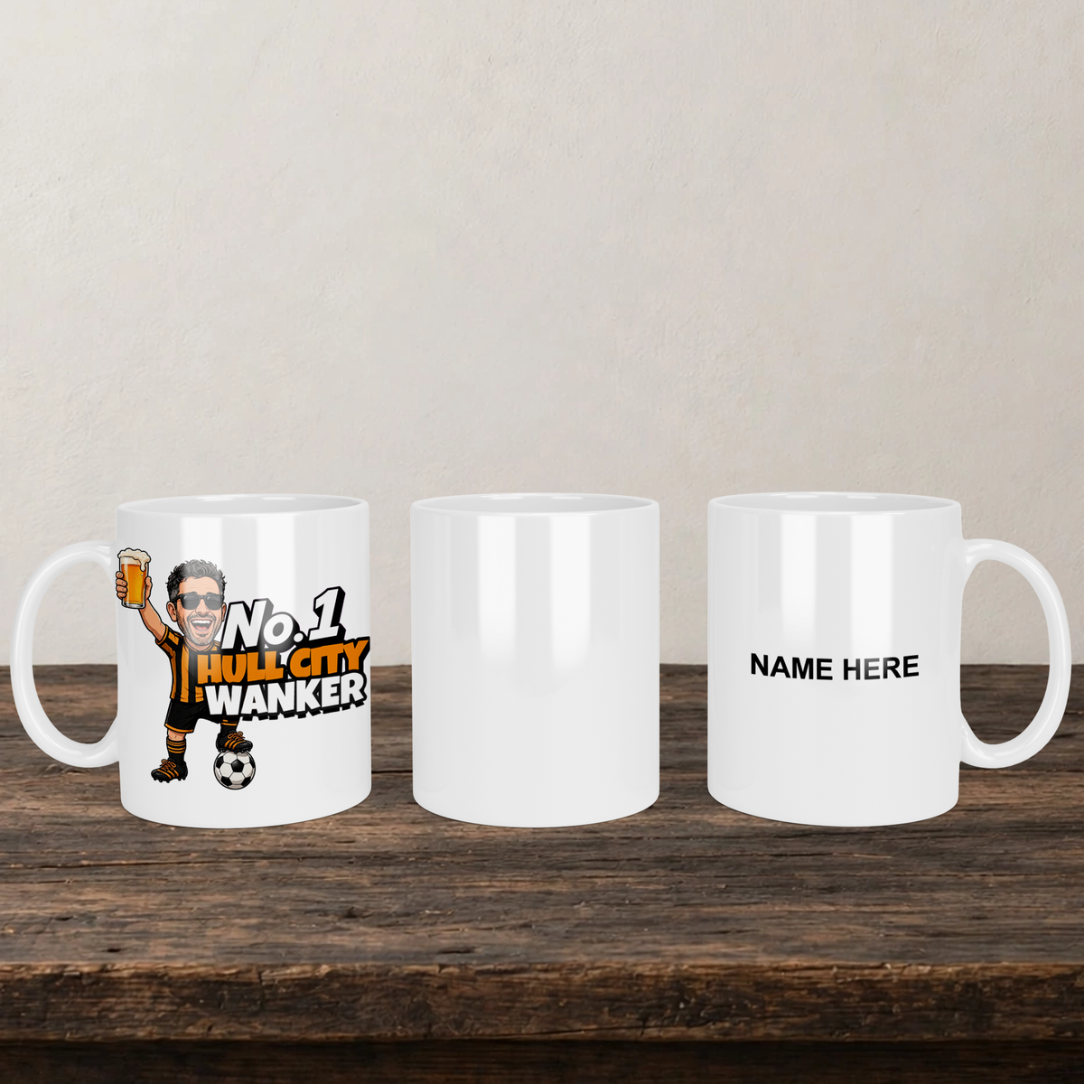 Hull City No.1 Wanker Football Mug