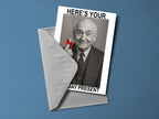 Here's Your Birthday Present lifestyle view - printed product by Perrys Prints
