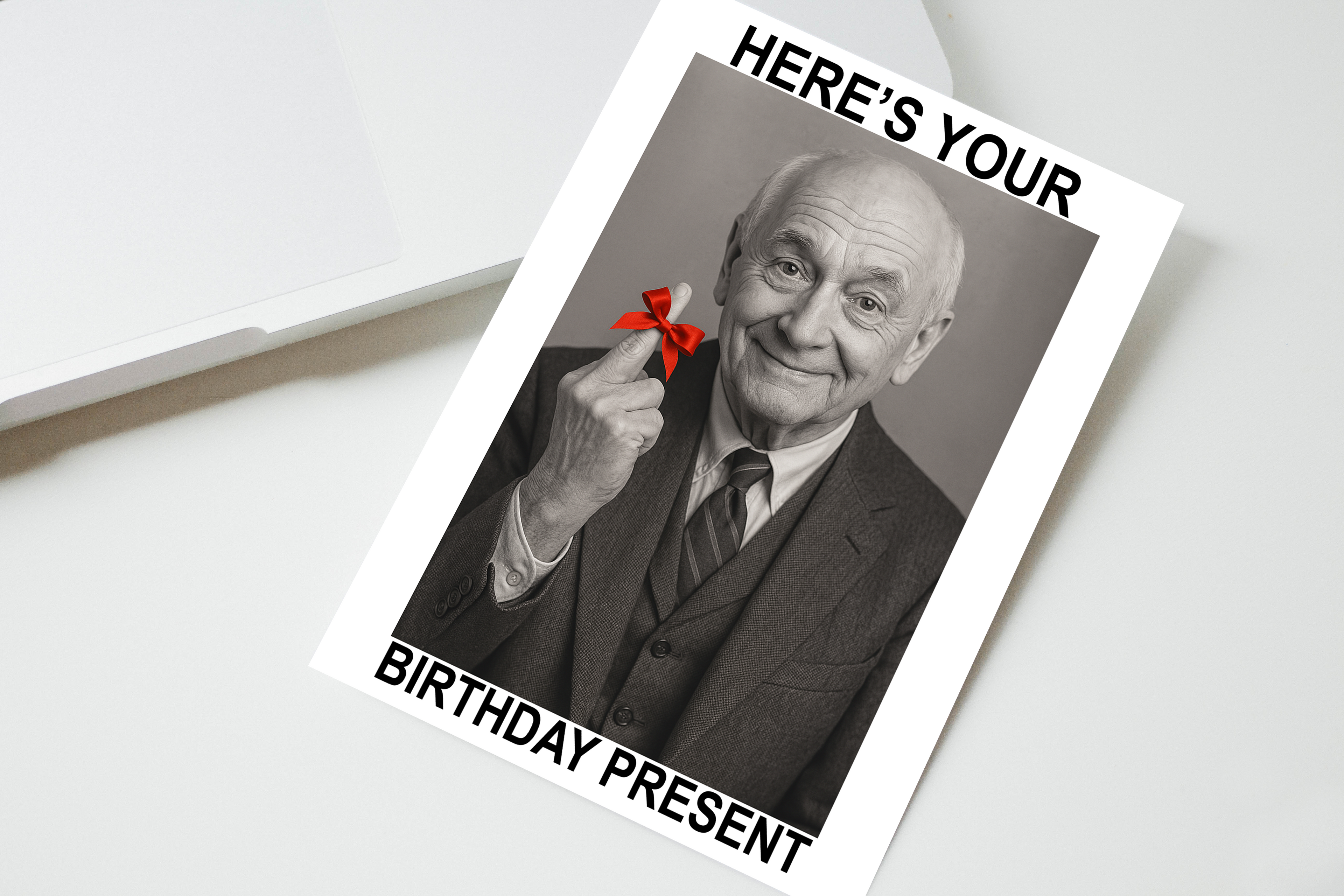 Here's Your Birthday Present Card