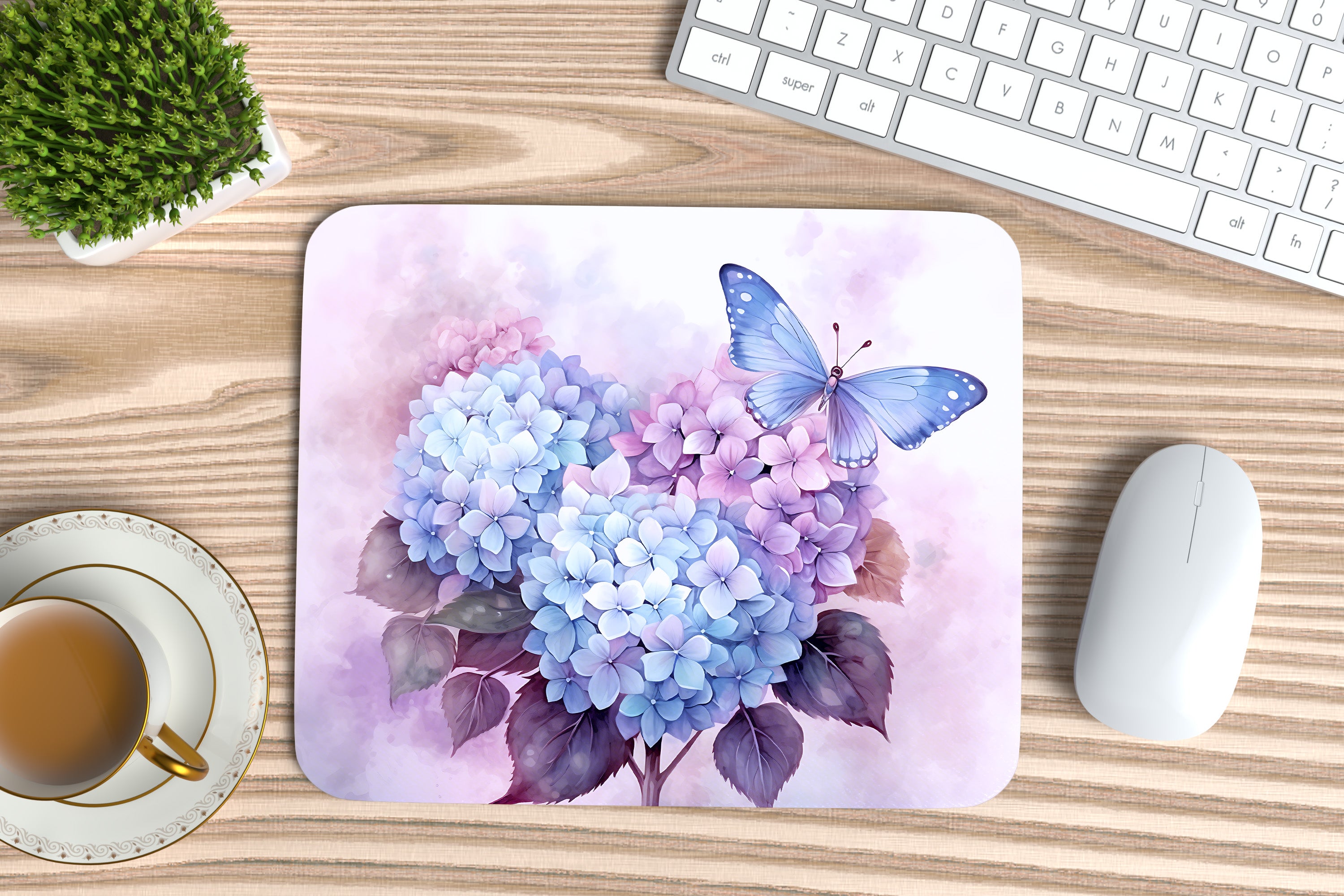 Hydrangea Design 2 Mousemat