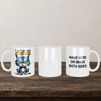 I Don't Need Your Attitude I Brought My Own Mug back view - white ceramic printed mug by Perrys Prints