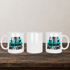 I Tried To Stop Swearing But I Cunt Mug back view - white ceramic printed mug by Perrys Prints