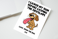 I Licked My Bum Before Licking The Envelope Dog Card