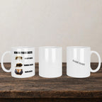 Know Your Bees Mug back view - white ceramic printed mug by Perrys Prints