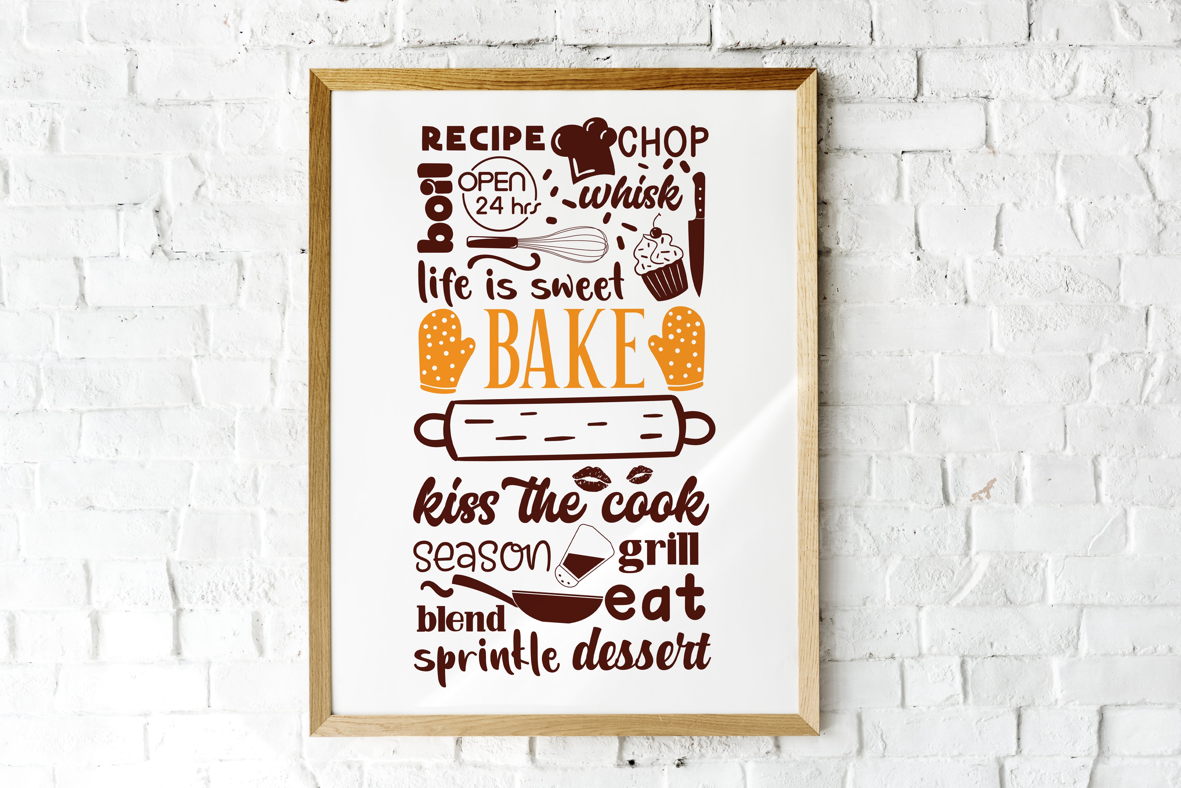 Life Is Sweet Bake Print