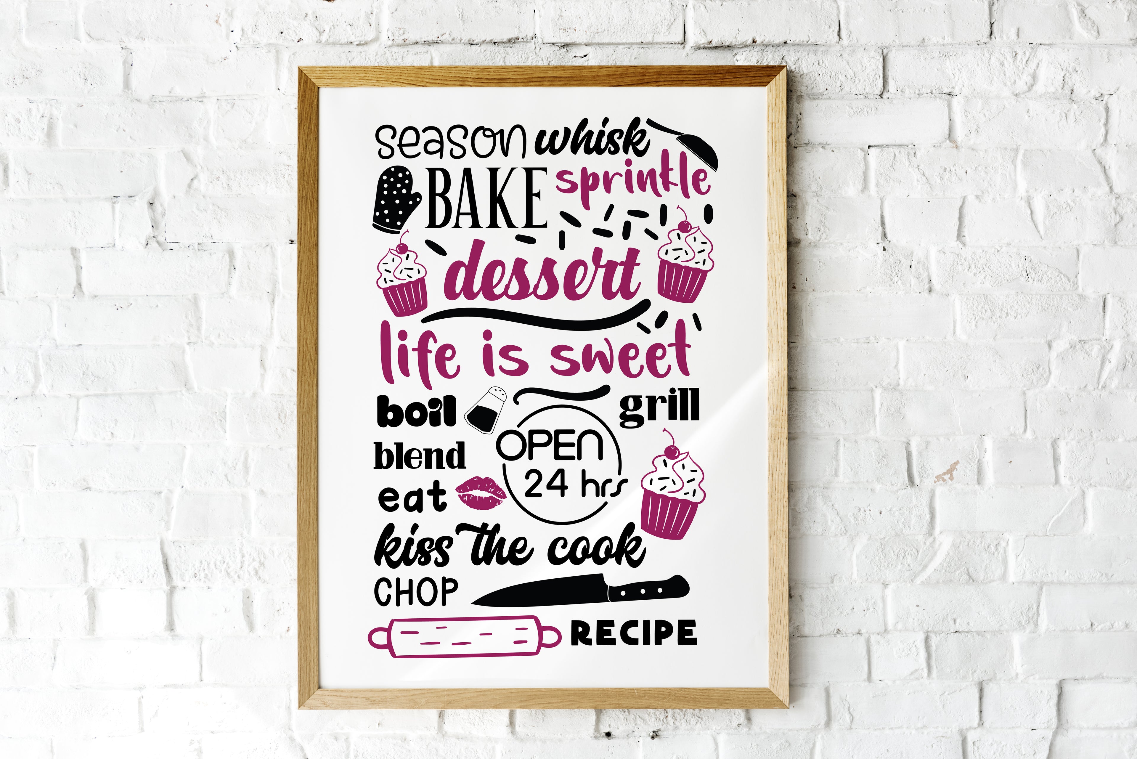 Life Is Sweet Dessert Print