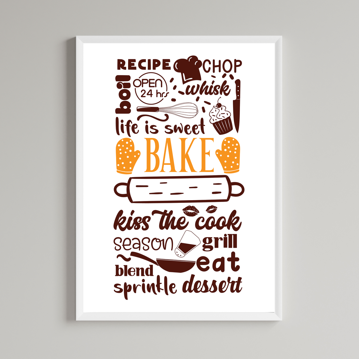 Life Is Sweet Bake Print