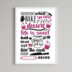 Life Is Sweet Dessert Print