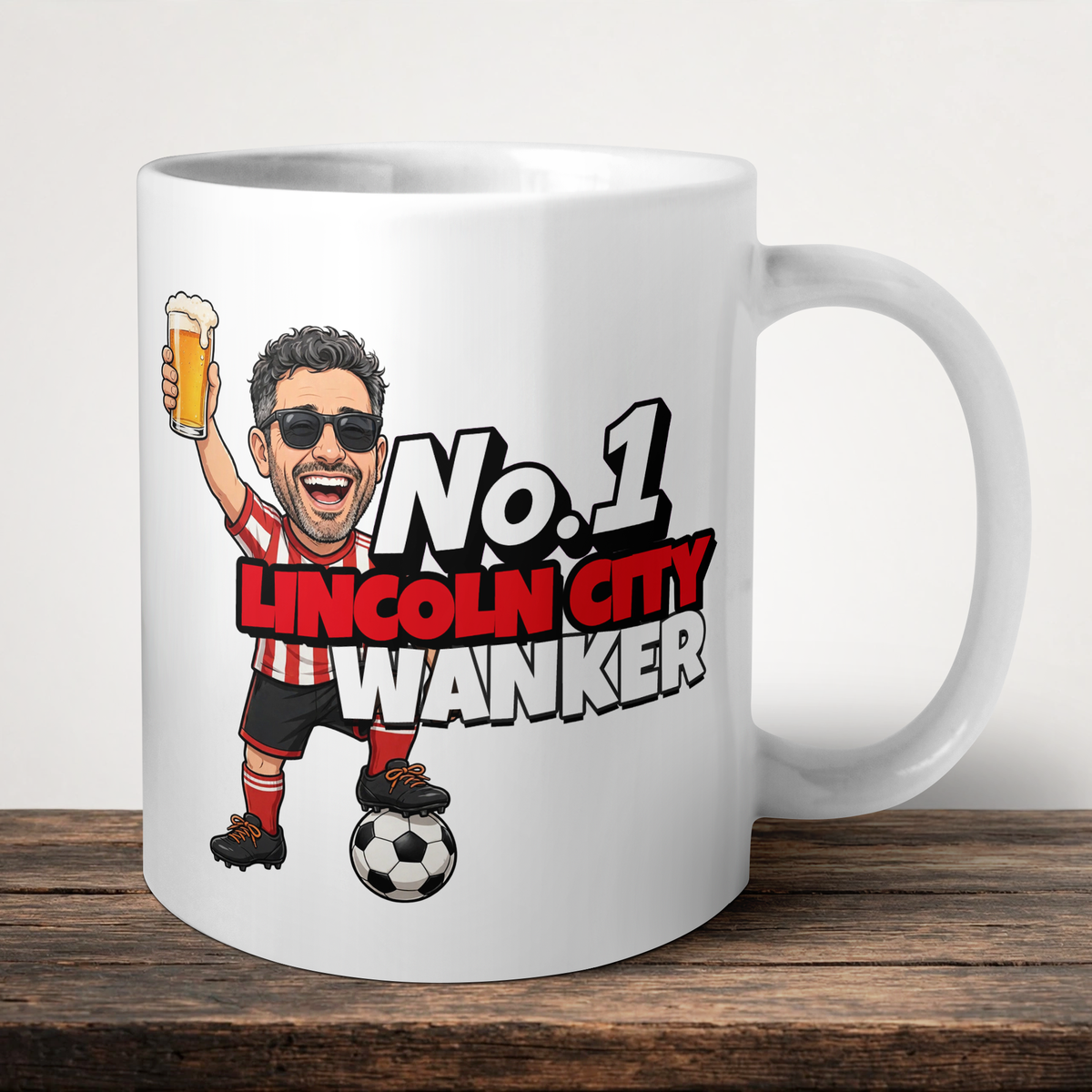 Lincoln City No.1 Wanker Football Mug
