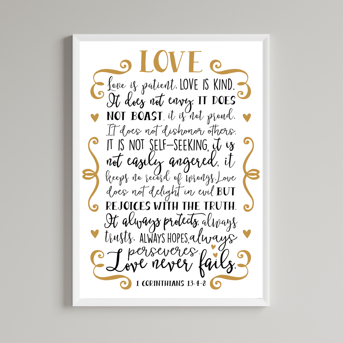 Love Is Patient Print