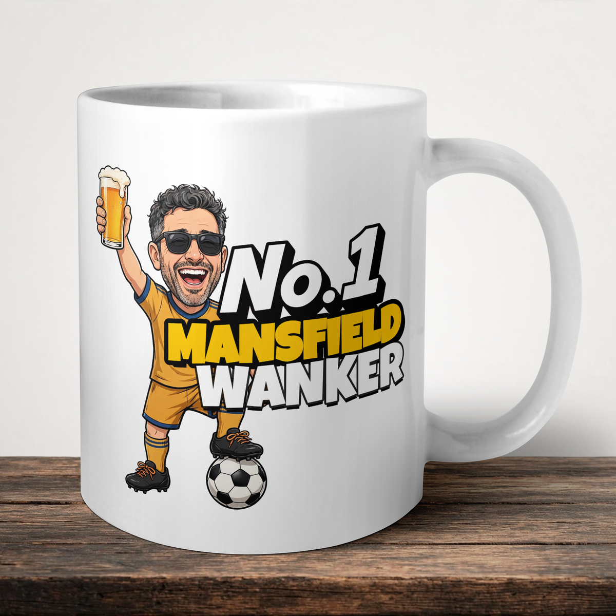 Mansfield Town No.1 Wanker Football Mug