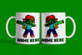 Minecraft Inspired Personalised Gamer Mug