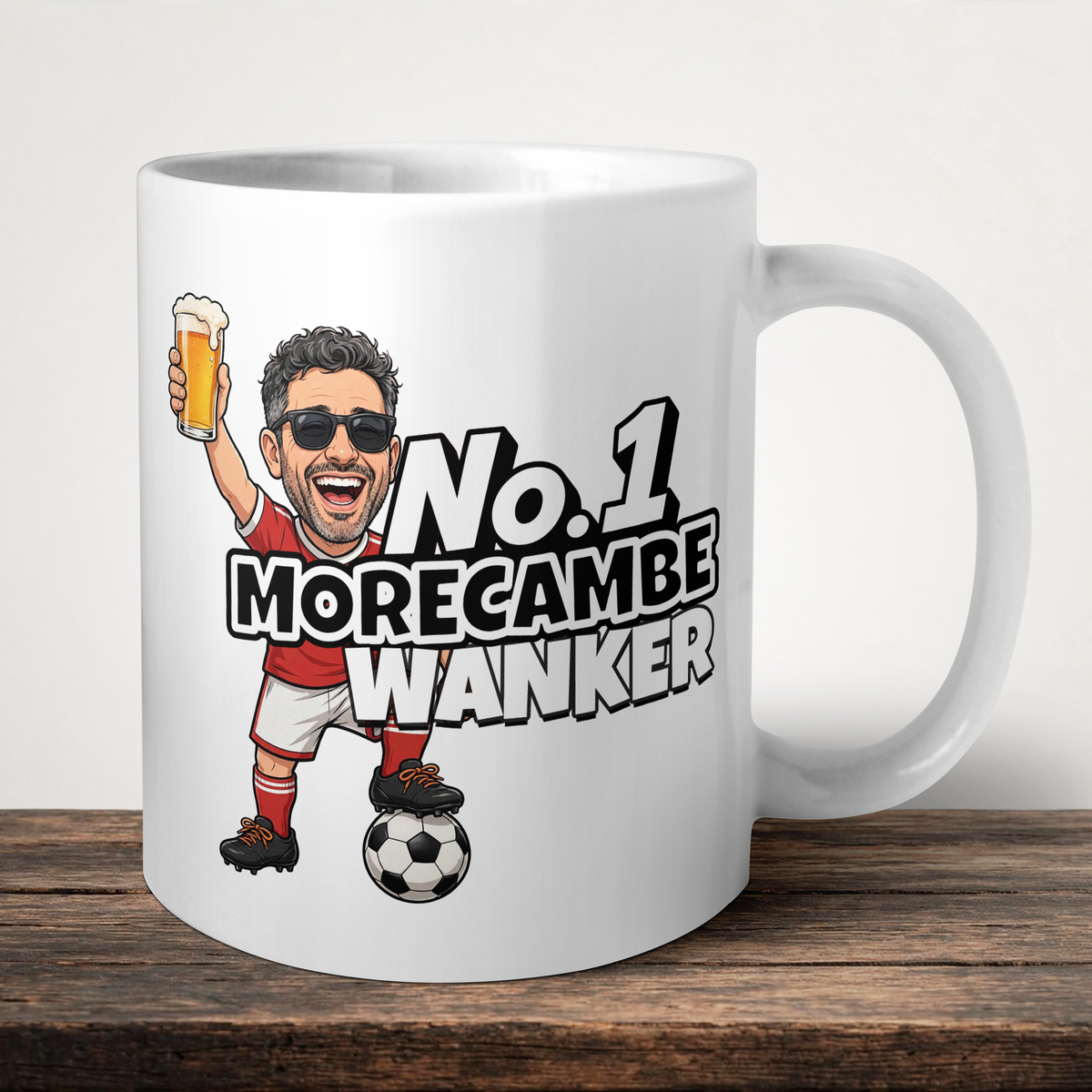 Morecambe No.1 Wanker Football Mug