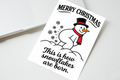 Merry Christmas This Is How Snowflakes Are Born Christmas Card
