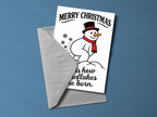 Merry Christmas This Is How Snowflakes Are Born Christmas Card