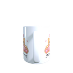 Valentines Mug close up detail - white ceramic printed mug by Perrys Prints