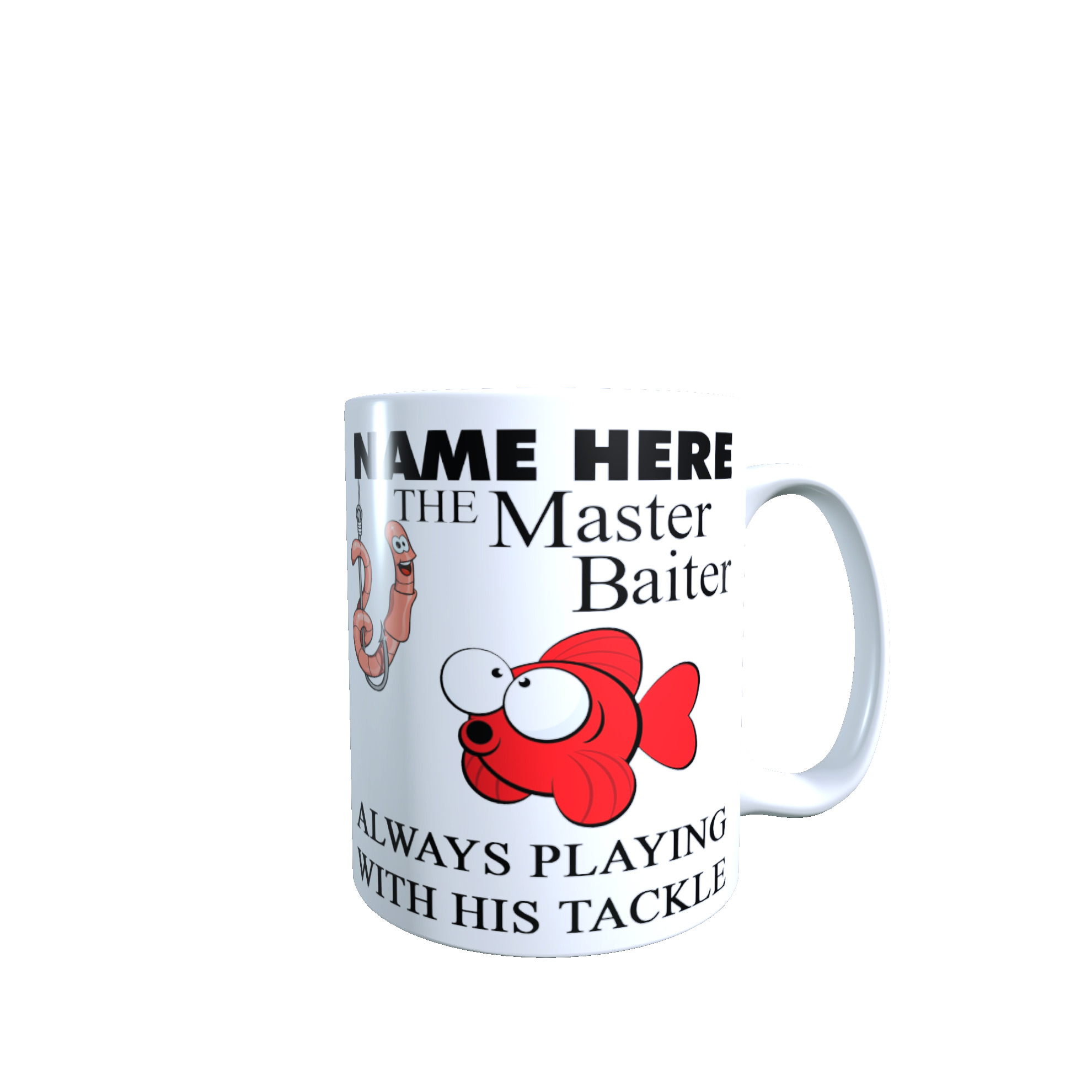 Master Baiter Always Playing With His Tackle Mug
