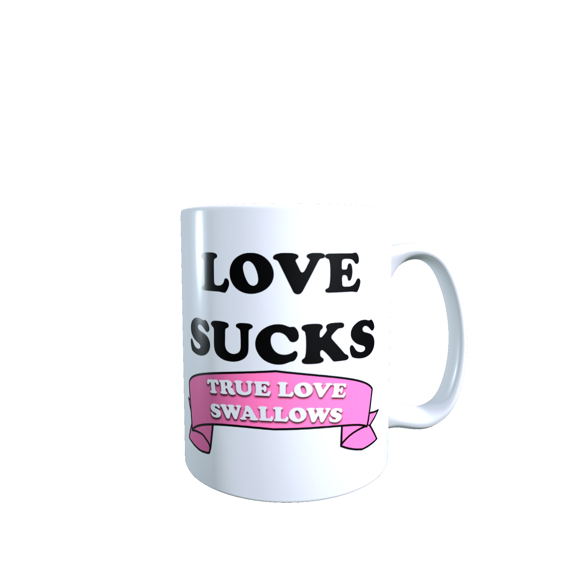 Love Sucks True Love Swallows Mug