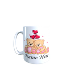 Valentines Mug front view - white ceramic printed mug by Perrys Prints
