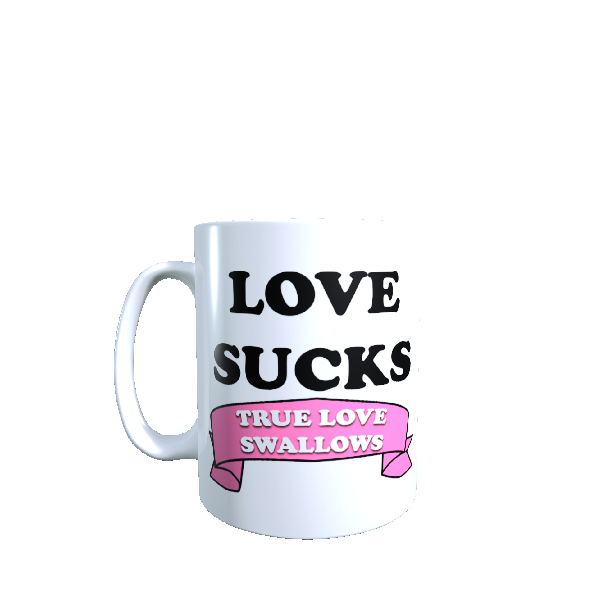Love Sucks True Love Swallows Mug