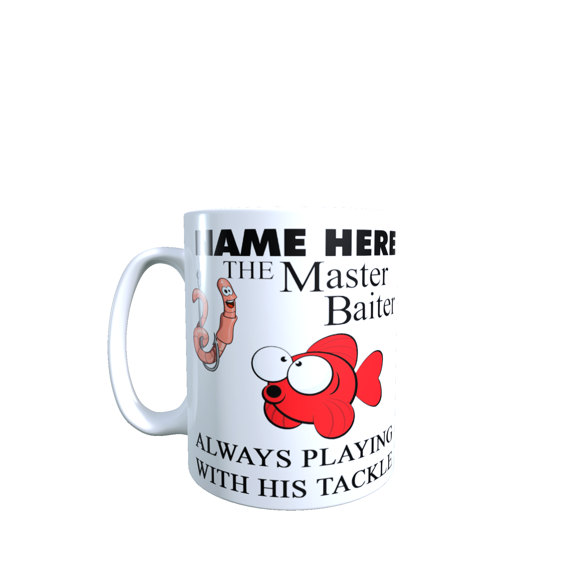 Master Baiter Always Playing With His Tackle Mug