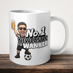 Newcastle No.1 Wanker Football Mug