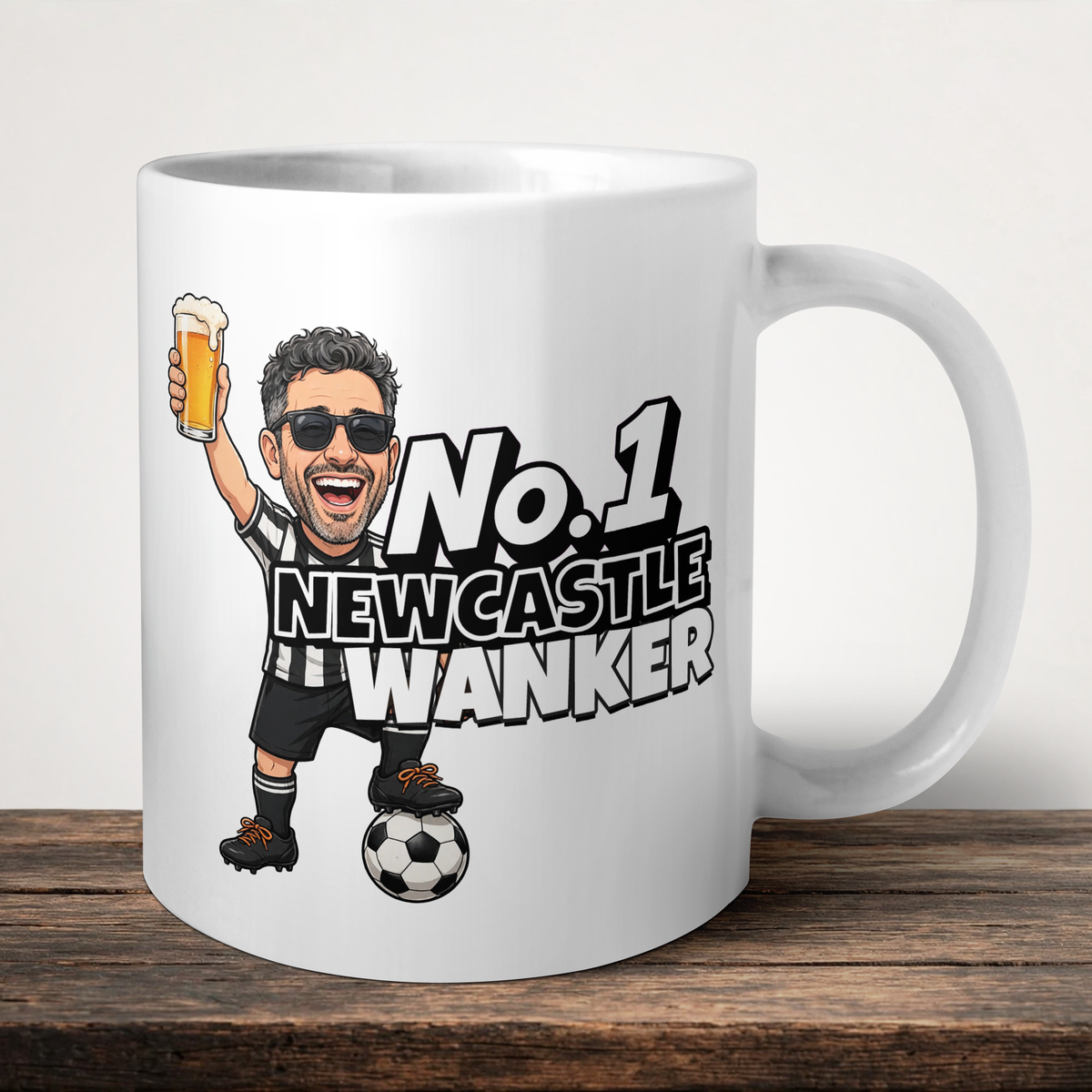 Newcastle No.1 Wanker Football Mug
