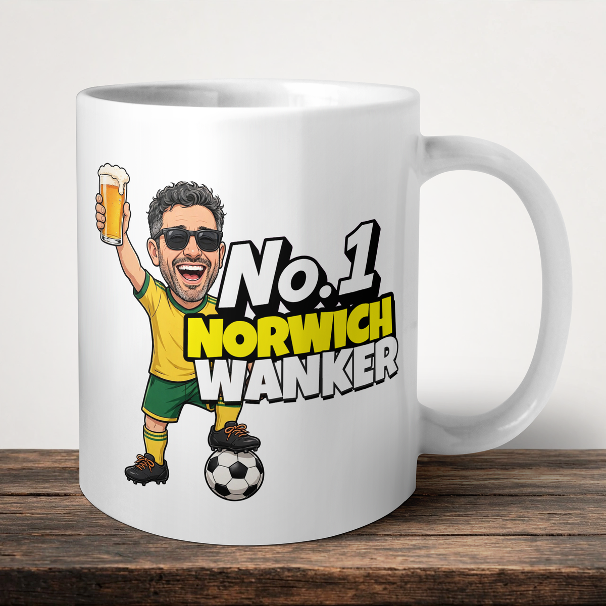 Norwich City No.1 Wanker Football Mug