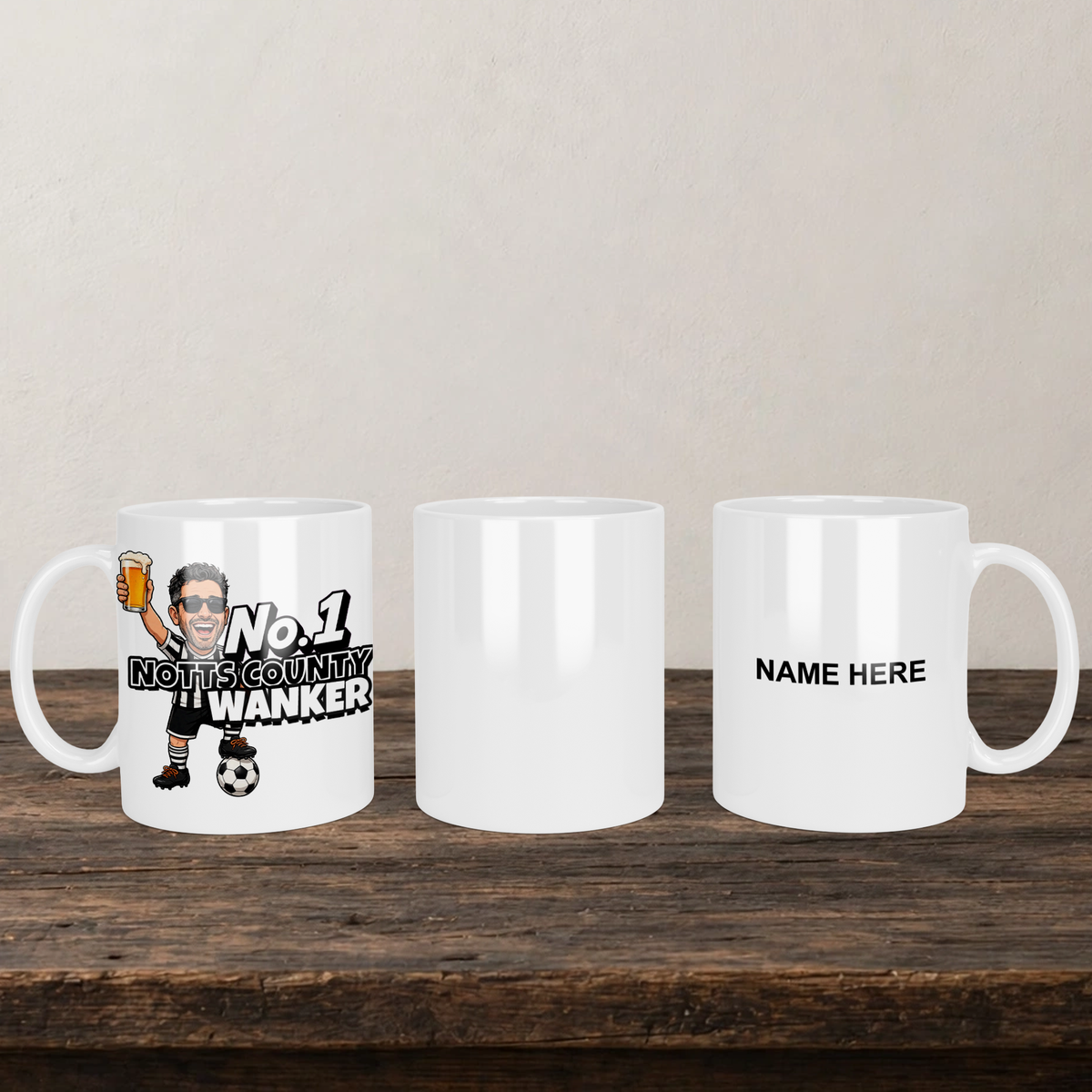 Notts County No.1 Wanker Football Mug
