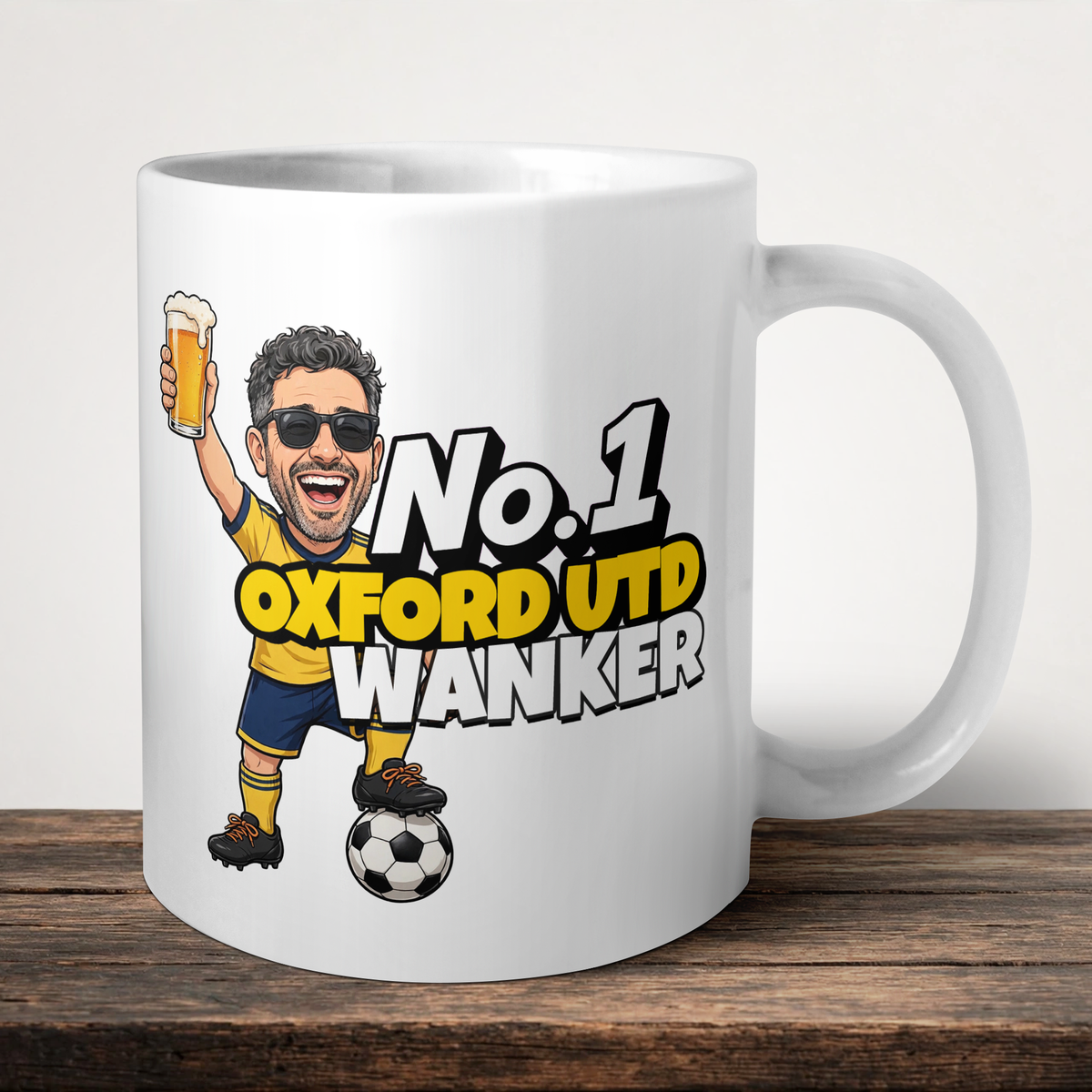 Oxford United No.1 Wanker Football Mug