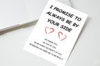 I Promise To Always Be By Your Side Card front view - funny greeting card by Perrys Prints