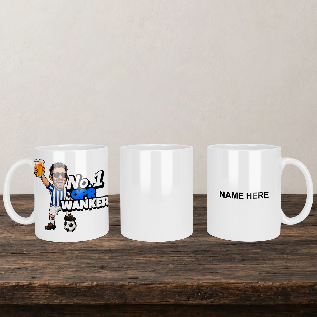 QPR No.1 Wanker Football Mug