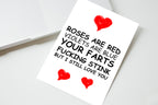 Roses Are Red Violets Are Blue Card front view - funny greeting card by Perrys Prints