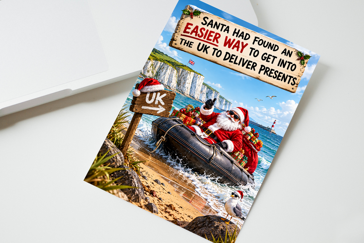 Santa Had Found An Easier Way To Get Into The UK Christmas Card