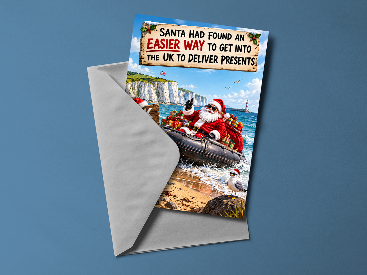 Santa Had Found An Easier Way To Get Into The UK Christmas Card